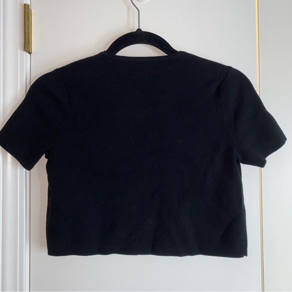 Kendall & Kylie Short Sleeve Cardigan Sweater Top - Picture 5 of 9